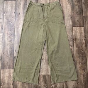 a.n.a Highest Rise Wide Leg Pants Women’s Size 18 Green